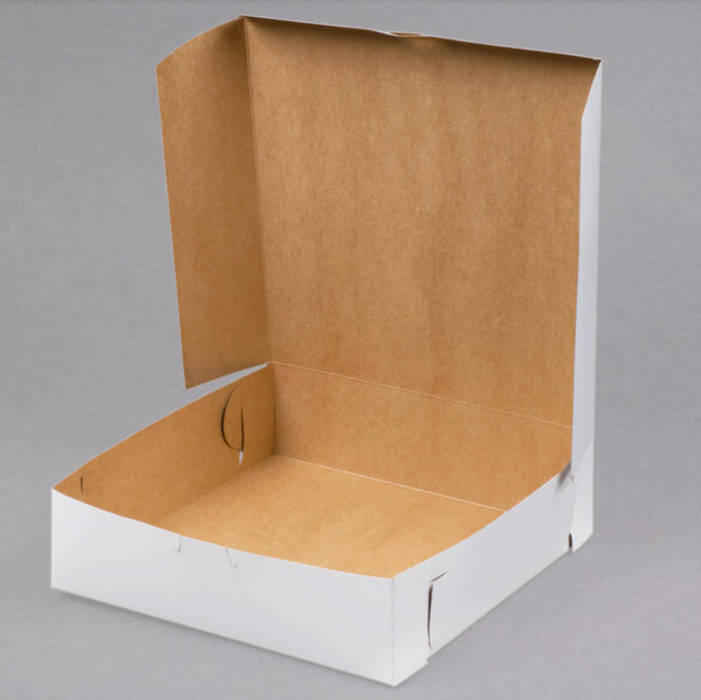 White Pie / Bakery Box - 9x9x2.5 Inch