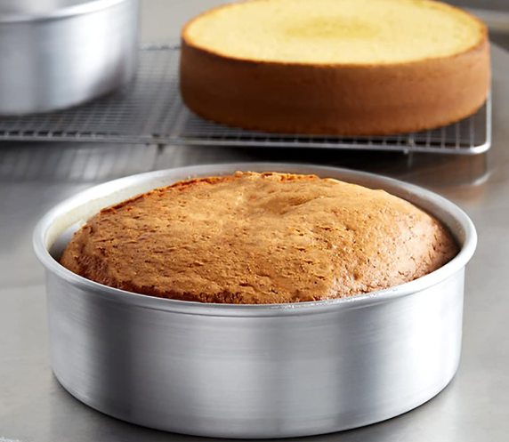 Magic Line Round Aluminum Cake Pan – 3 Inch Deep