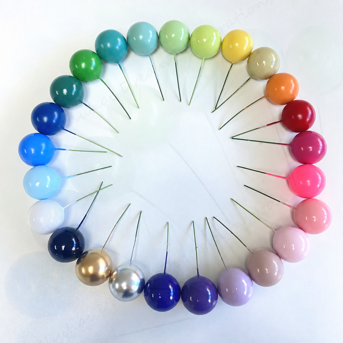 Decorative Ball Cake Picks – Assorted Sizes