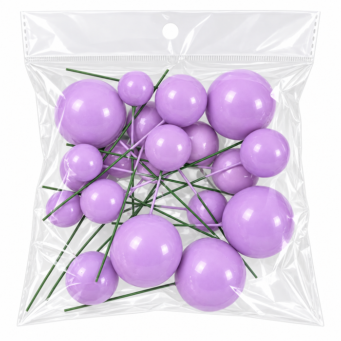 Decorative Ball Cake Picks – Assorted Sizes