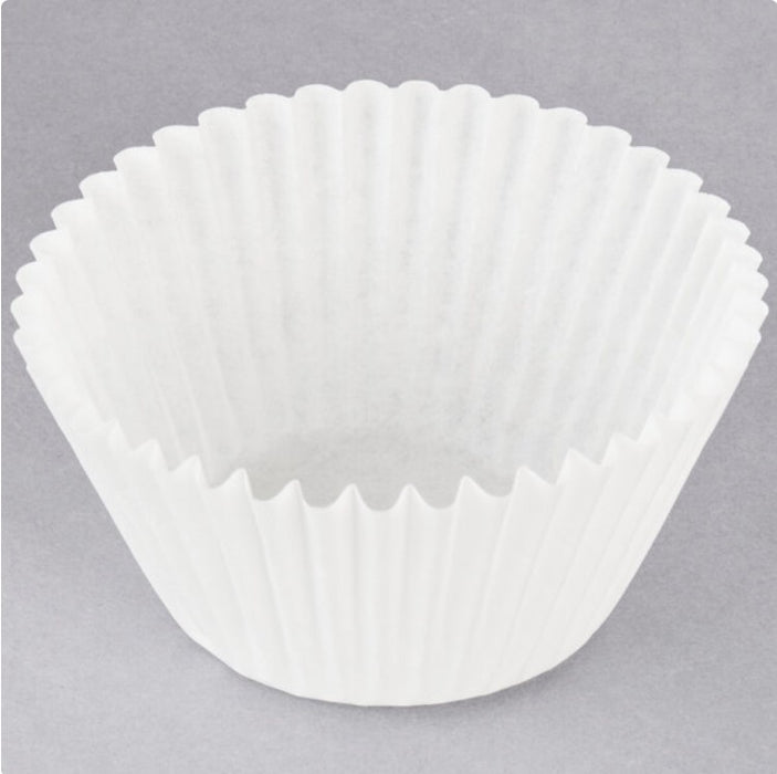 White Fluted Baking Cup- 100/pk
