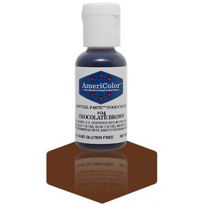 AmeriColor Chocolate Brown Soft Gel Paste .75 oz