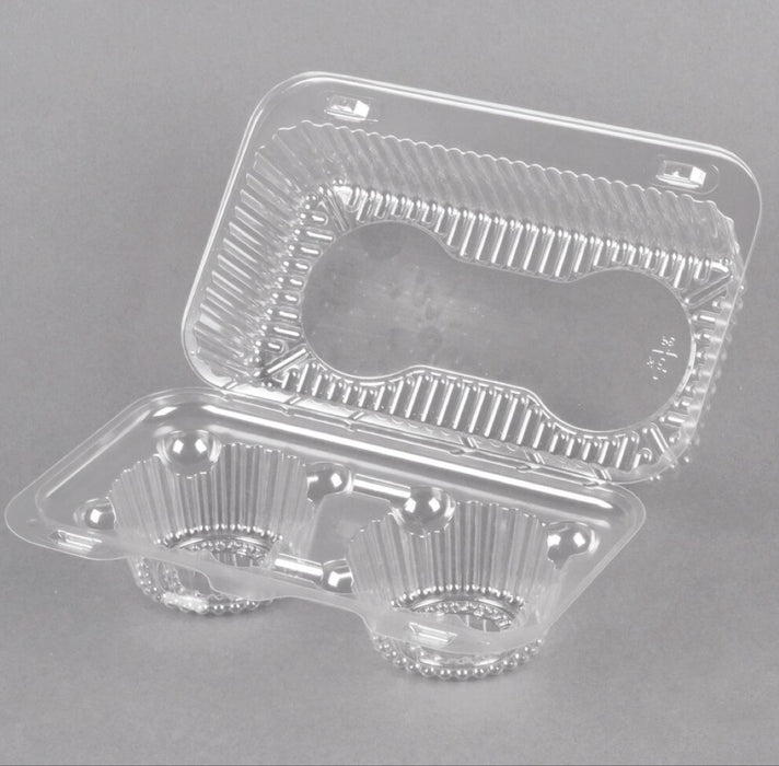 2 ct Clear Hinged Cupcake/Muffin Container