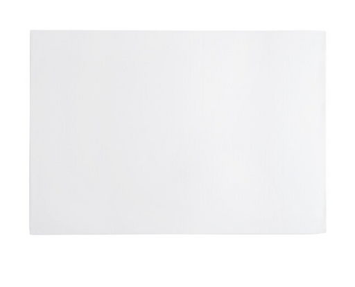 White rectangular cake drum on a white background