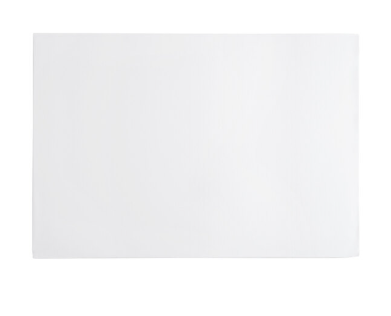 White rectangular cake drum on a white background