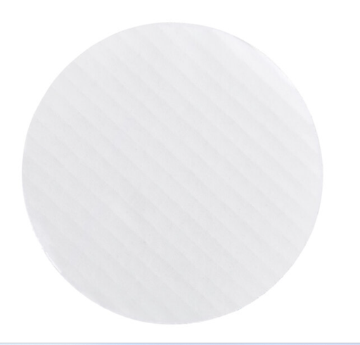 White corrugated cake board for 10-inch round cakes