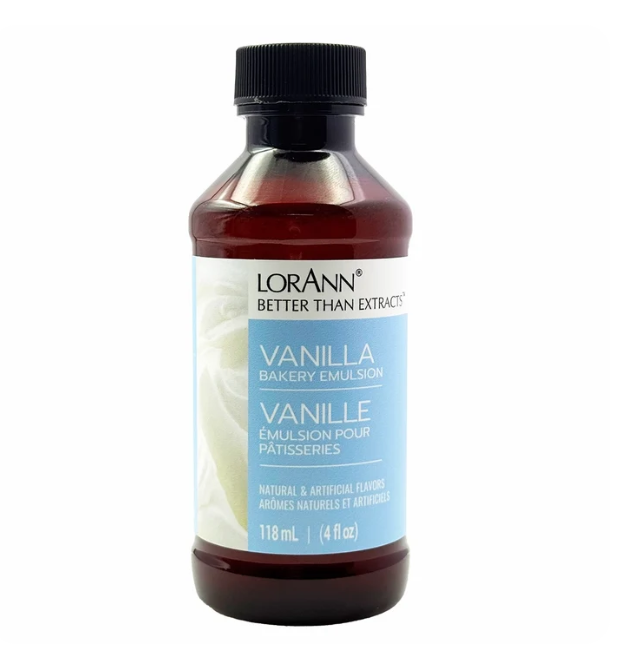 LorAnn Vanilla Bakery Emulsion bottle, 4 oz
