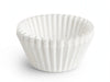 White fluted mini baking cup